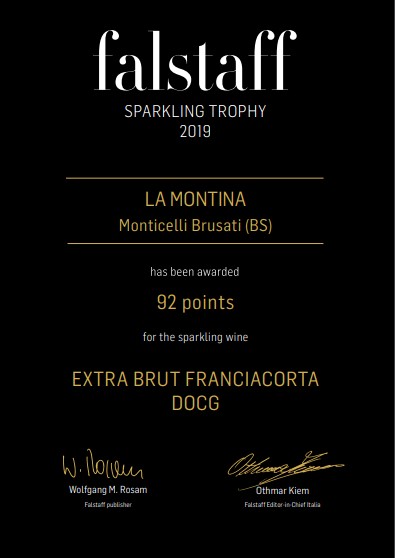 Premio Falstaff sparkling special 2019 La Montina - Extra Brut